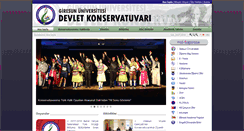 Desktop Screenshot of konservatuvar.giresun.edu.tr