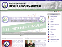 Tablet Screenshot of konservatuvar.giresun.edu.tr